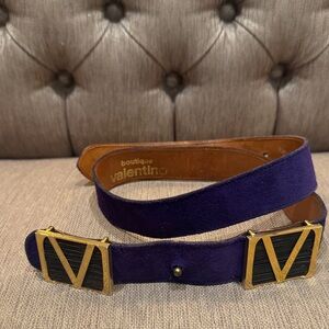 Valentino Purple and Gold Women's Belt